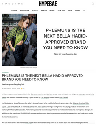 HYPEBAE - PHLEMUNS IS THE NEXT BELLA HADID-APPROVED BRAND YOU NEED TO KNOW