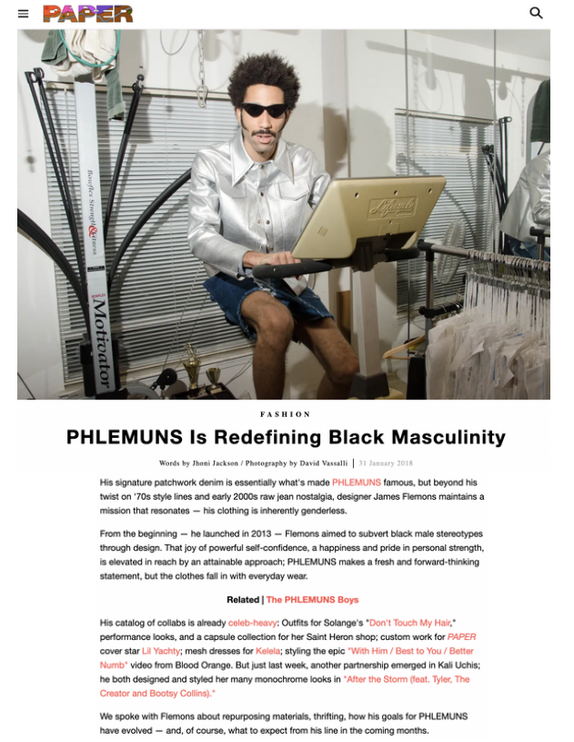 PAPER - PHLEMUNS Is Redefining Black Masculinity