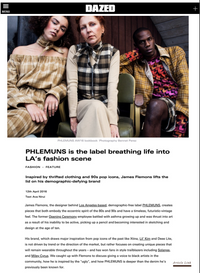 DAZED - PHLEMUNS is the label breathing life into LA’s fashion scene