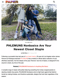 PAPER - PHLEMUNS Nonbasics Are Your Newest Closet Staple